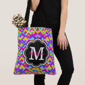 Zickzack Monogramm aus Nebel Tasche (Von Nahem)