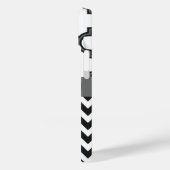 Zickzack Monogramm Case-Mate iPhone Hülle (Rückseite / Links)