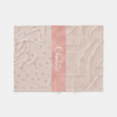 Zickzack Monogramm des Fleecedecke (Vorderseite (Horizontal))