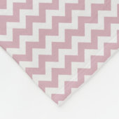 Zickzack Monogramm des Quatrefoil Fleecedecke (Ecke)