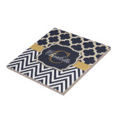 Zickzack Monogramm Fliese (Seite)