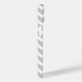 Zickzack Monogramm für Grau und Lilac Case-Mate iPhone Hülle (Rückseite / Rechts)