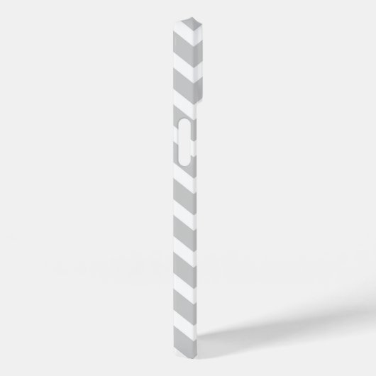 Zickzack Monogramm für Grau und Lilac Case-Mate iPhone Hülle (Rückseite / Rechts)