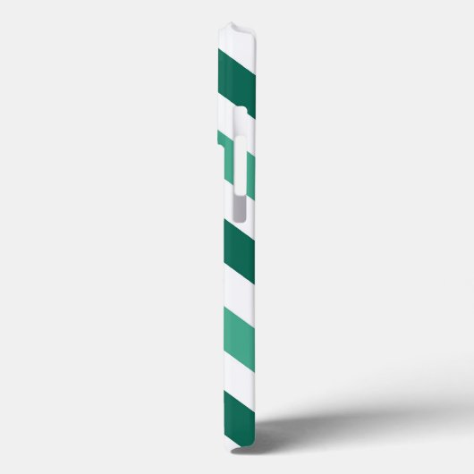 Zickzack Monogramm für Minze und Weiß Case-Mate iPhone Hülle (Rückseite / Links)