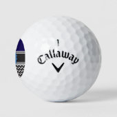 Zickzack Monogramm Golfball (Logo)