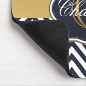 Zickzack Monogramm Mousepad (Ecke)