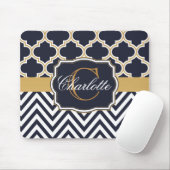 Zickzack Monogramm Mousepad (Mit Mouse)