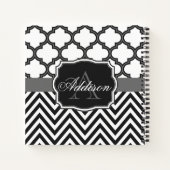 Zickzack Monogramm Notizblock (Rückseite)