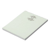 Zickzack Monogramm Personalisiert, um Notepad ausz Notizblock (Rotiert)