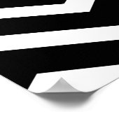 Zickzack Monogramm Poster (Ecke)