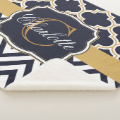 Zickzack Monogramm Sherpadecke (3/4)