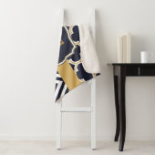 Zickzack Monogramm Sherpadecke (Beispiel)