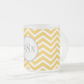 Zickzack Monogramm-Tasse Mattglastasse (VorderseiteRechts)