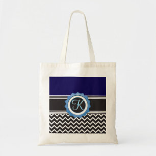 Zickzack Monogramm Tragetasche