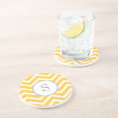 Zickzack Monogramm-Untersetzer Untersetzer (Seite)
