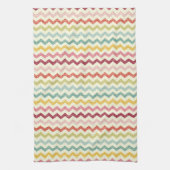 Zickzack Muster 4 Geschirrtuch (Vertikal)