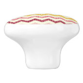 Zickzack Muster 4 Keramikknauf (Seitenansicht)