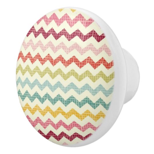 Zickzack Muster 4 Keramikknauf (Rechts)