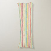 Zickzack Muster 4 Seitenschläferkissen (Vorderseite Vertikal)