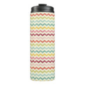 Zickzack Muster 4 Thermosbecher (Vorderseite)