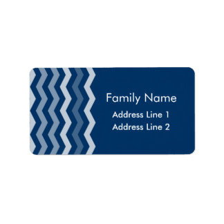 Zickzack Muster Adressaufkleber