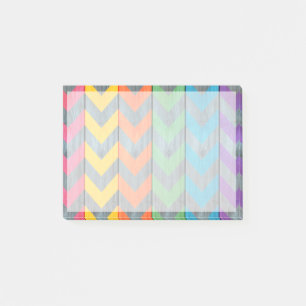 Zickzack Muster auf Holztextur von Shirley Taylor Post-it Klebezettel