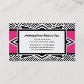 Zickzack Muster B Visitenkarte (Rückseite)