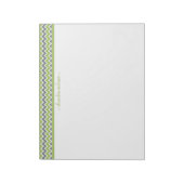 Zickzack Muster - benutzerdefinierter TrendNotepad Notizblock (Rotiert)