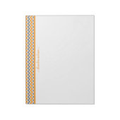 Zickzack Muster - benutzerdefiniertes, trendy Note Notizblock (Rotiert)