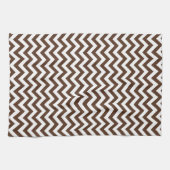 Zickzack Muster Browns Geschirrtuch (Horizontal)