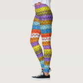 Zickzack Muster-Burlap-Look #3 Leggings (Links)