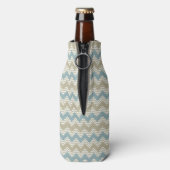 Zickzack Muster der Leinenstruktur Flaschenkühler (Flasche Rückseite)