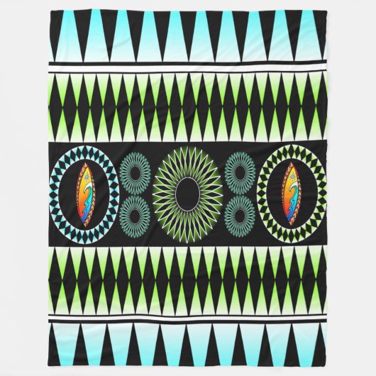 Zickzack Muster Fleecedecke (Vorderseite)