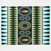 Zickzack Muster Fleecedecke (Vorderseite (Horizontal))