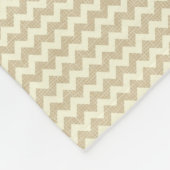 Zickzack Muster Fleecedecke (Ecke)