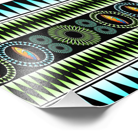 Zickzack Muster Fotodruck (Ecke)