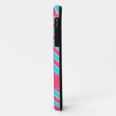 Zickzack Muster für Aqua und Pink Case-Mate iPhone Hülle (Hinten/Links)