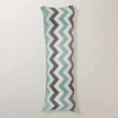 Zickzack Muster für Metallgewebe von Shirley Taylo Seitenschläferkissen (Vorderseite Vertikal)