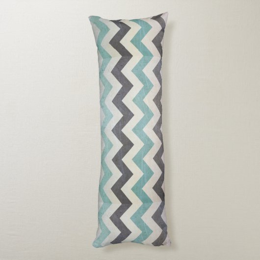 Zickzack Muster für Metallgewebe von Shirley Taylo Seitenschläferkissen (Rückseite (Vertikal))