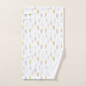 Zickzack Muster für weiche Wasserfarbe Badhandtuch Set (Handtuch)