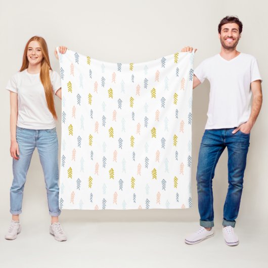 Zickzack Muster für weiche Wasserfarbe Fleecedecke (Beispiel)