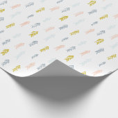 Zickzack Muster für weiche Wasserfarbe Geschenkpapier (Ecke)