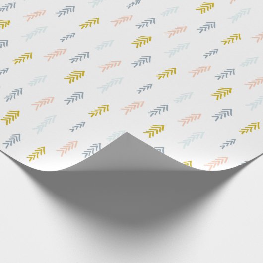 Zickzack Muster für weiche Wasserfarbe Geschenkpapier (Ecke)