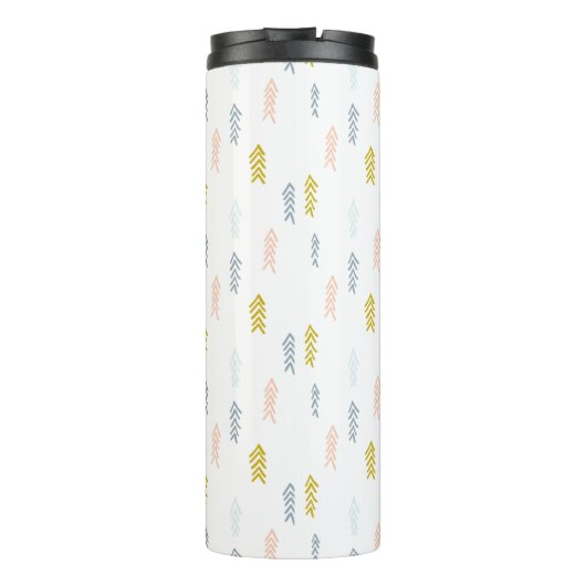 Zickzack Muster für weiche Wasserfarbe Thermosbecher (Rückseite)