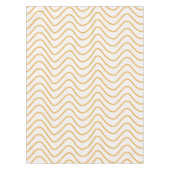 Zickzack Muster Gelb und Creme Zigzag Tischdecke (Vorderseite)