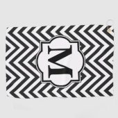 Zickzack Muster Golfhandtuch (Horizontal)