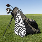 Zickzack Muster Golfhandtuch (Gras)