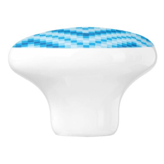 Zickzack Muster-Hintergrund Keramikknauf (Seitenansicht)