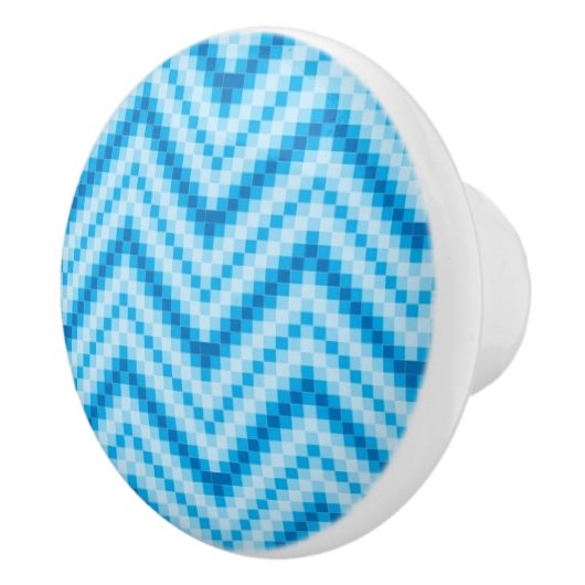 Zickzack Muster-Hintergrund Keramikknauf (Rechts)