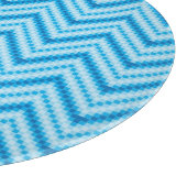 Zickzack Muster-Hintergrund Schneidebrett (Ecke)